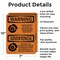 Signmission Chock Wheels Of Truck Or Trailer Bilingual OSHA Warning Sign, Aluminum, 7in W x 10in L, 2PK OS-2PACK-WS-A-710-L-12522 - alternate 2